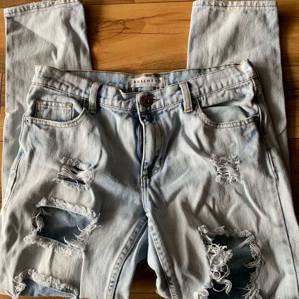 Bleached jeans